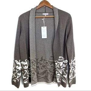 benedetta b cashmere wool open front cardigan